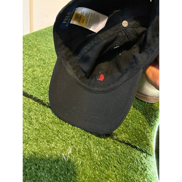 Ralph Lauren polo hat cap strap back black red pony preppy baseball mens - Picture 8 of 9